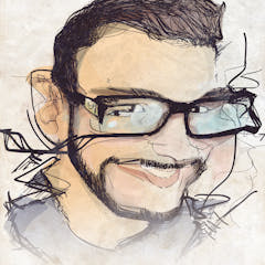 Distorted Self Portrait